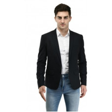 Deals, Discounts & Offers on  - [Size 34] One ClickSolid Single Breasted Formal Men Full Sleeve Blazer(Blue)