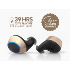 Deals, Discounts & Offers on Headphones - Creative Outlier Gold True Wireless Bluetooth Headset(Gold, True Wireless)