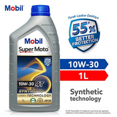 Deals, Discounts & Offers on Lubricants & Oils - Mobil Super Moto 10W-30 API SL 4T Premium Technology Engine Oil For Bikes (1L)