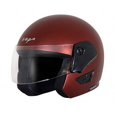 Deals, Discounts & Offers on  - Vega Cruiser Open Face Helmet (Dull Burgundy, M)