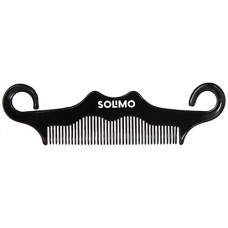 Deals, Discounts & Offers on Beauty Care - Amazon Brand - Solimo Handmade Black Moustache-Shaped Wide-Tooth Comb, 13 cm x 3 cm