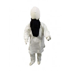 Deals, Discounts & Offers on Men - [Size 6 - 7YRS] BookMyCostume Muslim Man White Kurta Pyjama with Beard Indian Fancy Dress Costume 6-7 Years