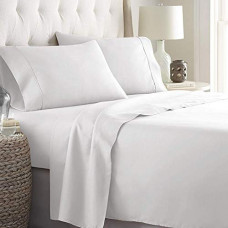 Deals, Discounts & Offers on  - Mahaveer Cotton- Cotton Bedsheet/ Flat Sheet with Pillow Cover, Premium Bed Sheets 3- Piece - White Solid_Twin