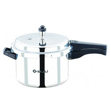 Deals, Discounts & Offers on Cookware - Bajaj PCX 5IB, 5 LTR Aluminium Pressure Cooker with Induction Base (Silver, ISI Certified)