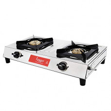 Deals, Discounts & Offers on  - [Rs. 200 Back] Fogger SMART-2B Manual Stainless Steel 2 Burner Gas Stove (Black , Silver)