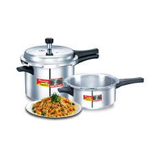 Deals, Discounts & Offers on Cookware - [Rs. 200 Back] Prestige Popular Plus Pressure Cooker, 2-Pieces, Silver