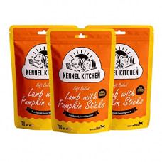Deals, Discounts & Offers on  - Kennel Kitchen Soft Baked Lamb with Pumpkin Sticks Treats For Dogs, 70g (Pack of 3)
