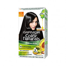 Deals, Discounts & Offers on Beauty Care - Garnier Color Naturals Crme hair color, Shade 1 Natural Black, 70ml + 60g
