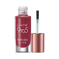 Deals, Discounts & Offers on Beauty Care - Lakm 9 to 5 Primer + Gloss Nail Colour, Ruby Rush, 6 ml