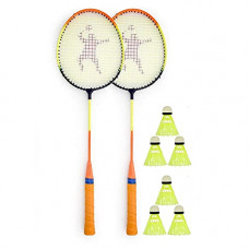 Deals, Discounts & Offers on  - COMPASS SPORTS Badminton Combo Set of 2 Badminton Racquet with 6 Shuttlecock