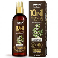 Deals, Discounts & Offers on Beauty Care - WOW Skin Science 10 in 1 Miracle Hair Oil - WITH COMB APPLICATOR - Cold Pressed 200 ML