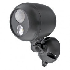 Deals, Discounts & Offers on  - Mr. Beams Wireless LED Round Spotlight with Motion Sensor & Photocell (140 Lumens, MB360, Black)