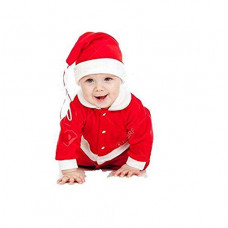 Deals, Discounts & Offers on  - Santa Claus Dress Costume For Baby Boys Girls Kids (0-6 Months) by The Party Co For Christmas / New Year (Premium Series)