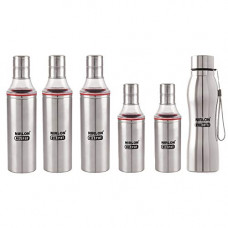 Deals, Discounts & Offers on  - NIRLON Stainless Steel Unbreakable Leak Proof Oil Dispenser Bottle For KitchenSet of 06
