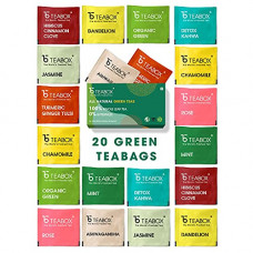 Deals, Discounts & Offers on  - Teabox - 100% Natural Immunity Boosting Green Tea Trial Pack | 20 Assorted Tea Bags | USDA Certified Organic Green Tea