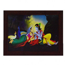 Deals and Offers on - eCraftIndia 'Radha Krishna Love Scene' UV Art Painting (Synthetic Wood, 34 cm x 27 cm, Satin Matt Texture) Deals, Discounts & Offers on - eCraftIndia 'Radha Krishna Love Scene' UV Art Painting (Synthetic Wood, 34 cm x 27 cm, Satin Matt Texture)