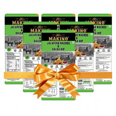 Deals and Offers on - Makino Tray Pack with Jalapeno Nachos & Salsa Dip (Each 80 gm)(Pack of 6) Deals, Discounts & Offers on - Makino Tray Pack with Jalapeno Nachos & Salsa Dip (Each 80 gm)(Pack of 6)