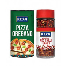 Deals, Discounts & Offers on  - Keya Combo of Italian Pizza Oregano (80G) & Red Chilli Flakes (40G)