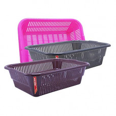 Deals, Discounts & Offers on  - Wonder Plastic Prime Natasha 1013 Plastic Fruit Basket, Set of 3, Grey Pink Brown Color, Made in India