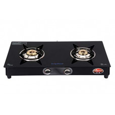 Deals, Discounts & Offers on  - SURYA FLAME 2B Excel Black Glasstop Gas Stove in MS Body (2 Burner)