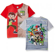 Deals, Discounts & Offers on  - [Size 4Y] URBANPLAYERS Ben 10 Baby Boy's Regular fit T-Shirt (Combo Pack of 2)