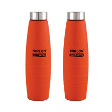 Deals, Discounts & Offers on  - NIRLON ORANGE COLOUR BEST STAINLESS STEEL COMBO,PACK OF02,1000ML