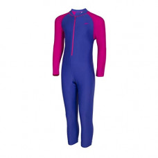 Deals, Discounts & Offers on  - [Size 4Y] Speedo Junior Female Color Block All in 1 Suit - Ultramarine/Diva