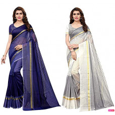 Deals and Offers on Women - ANNI DESIGNER Women's Cotton Saree With blouse piece (Pack of 2) Deals, Discounts & Offers on Women - ANNI DESIGNER Women's Cotton Saree With blouse piece (Pack of 2)