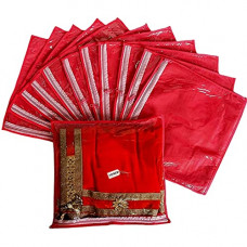 Deals, Discounts & Offers on  - BTOS Heavy Quality Saree Packing Covers/Wedding Saree Packing Bags Pcs Red, Colour Set of 12 Pcs(RED)
