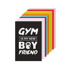 Deals, Discounts & Offers on  - Amazon Brand - Solimo Paper Wall Posters with Adhesive Tape, Set of 10 Gym Workout Posters