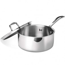Deals, Discounts & Offers on  - Treo by Milton Triply Stainless Steel Sauce Pan with Lid, 14 cm / 1000 ml