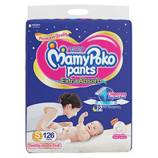 Deals, Discounts & Offers on Baby Care - MamyPoko Pants Extra Absorb Diaper Monthly Jumbo Pack, Small, 126 Diapers
