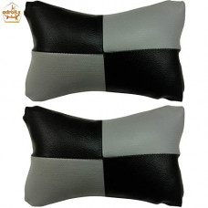 Deals, Discounts & Offers on  - Adroitz AK-CSN-000-TYP1-BK/GR Cushion For All Cars (Set of 2, Medium, Black/Grey)