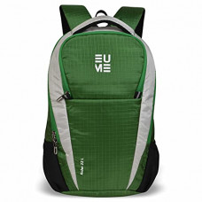 Deals, Discounts & Offers on Laptop Accessories - EUME Rider Stylish Durable 22 LTR Nylon Fabric Casual Water Resistant Laptop Backpack (Green)