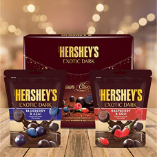 Deals, Discounts & Offers on  - Hershey's Exotic Dark Raspberry Goji & Blueberry Acai Best Wishes Pack, 200g