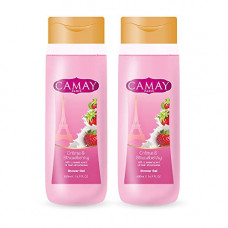 Deals, Discounts & Offers on Beauty Care - Camay Paris Creme & Strawberry Gentle Shower Gel, Men & Women Body Wash 500 ml (Pack Of 2)
