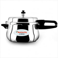 Deals, Discounts & Offers on Cookware - Butterfly Curve Stainless Steel Pressure Cooker, 5.5 Litre