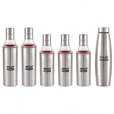 Deals, Discounts & Offers on  - NIRLON Stainless Steel Nozzle Oil Dispenser/Oil Pourer Pot Set of 06 pcs For Kitchen,1000ML,600ML