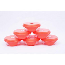 Deals, Discounts & Offers on  - Unica Plastic 2k Round Vent Lid Bowl, 250 Ml, Multicolor, 6 Piece
