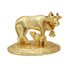 Deals, Discounts & Offers on  - Divya Mantra Hindu Sri Kamdhenu Gayatri Wish Fulfilling Holy Cow with Calf Statue Decor Health Wealth Good Luck Happiness; Interior Living Room/Decoration Showpiece