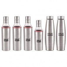 Deals, Discounts & Offers on  - NIRLON Pure Stainless Steel Water Bottle and Oil Pot Combo 1000ML,600ML,Water Bottle