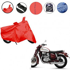 Deals, Discounts & Offers on Accessories - Auto Pearl-Red Matty Bike Body Cover with Mirror Pockets Buckle Belt Protects Bike from Dust,Weather, Snow, Ice, Sun with Carry Bag