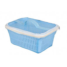 Deals, Discounts & Offers on  - PH Enterprise Plastic Random Fruit and Vegetable Storage Basket with Net Cover (Blue)