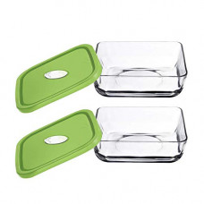 Deals, Discounts & Offers on  - Yera Glass Service Bowl - 450ml, 2 Piece, Clear