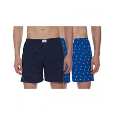 Deals, Discounts & Offers on Men - [Size M] Diverse Men's Slim Printed Boxer Shorts (Pack of 2)