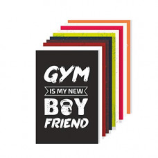 Deals, Discounts & Offers on  - Amazon Brand - Solimo Wall Posters with Adhesive Tape, Set of 10 Gym Workout Posters