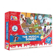 Deals, Discounts & Offers on Toys & Games - Funskool Play & Learn-The Musical Donkey,Educational,120 Pieces,Puzzle,for 4 Year Old Kids and Above,Toy
