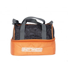 Deals, Discounts & Offers on Outdoor Living  - Hot Wheels Polyester 24 cms Black & Orange Messenger Bag (MBE-MAT333)