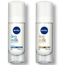 Deals, Discounts & Offers on Beauty Care - NIVEA Women Deodorant, Deo Milk Fresh Roll On, 40 ml & NIVEA Women Deodorant, Deo Milk Dry Roll On, 40 ml worth Rs. 450