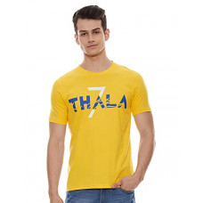 Deals, Discounts & Offers on Men - [Size M] Seven by M.S.Dhoni Men's Relaxed T-Shirt